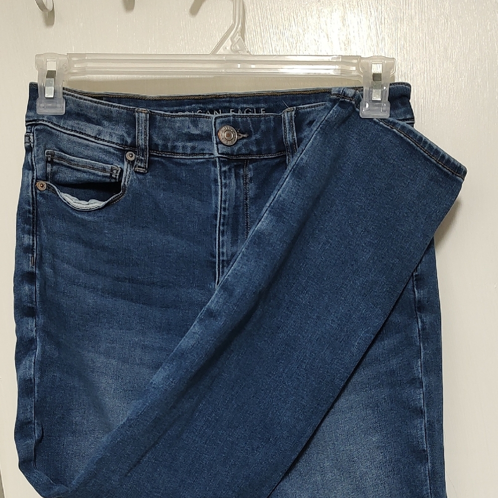 American Eagle Outfitters Hi-Rise Skinny Dark Blue Jeans
